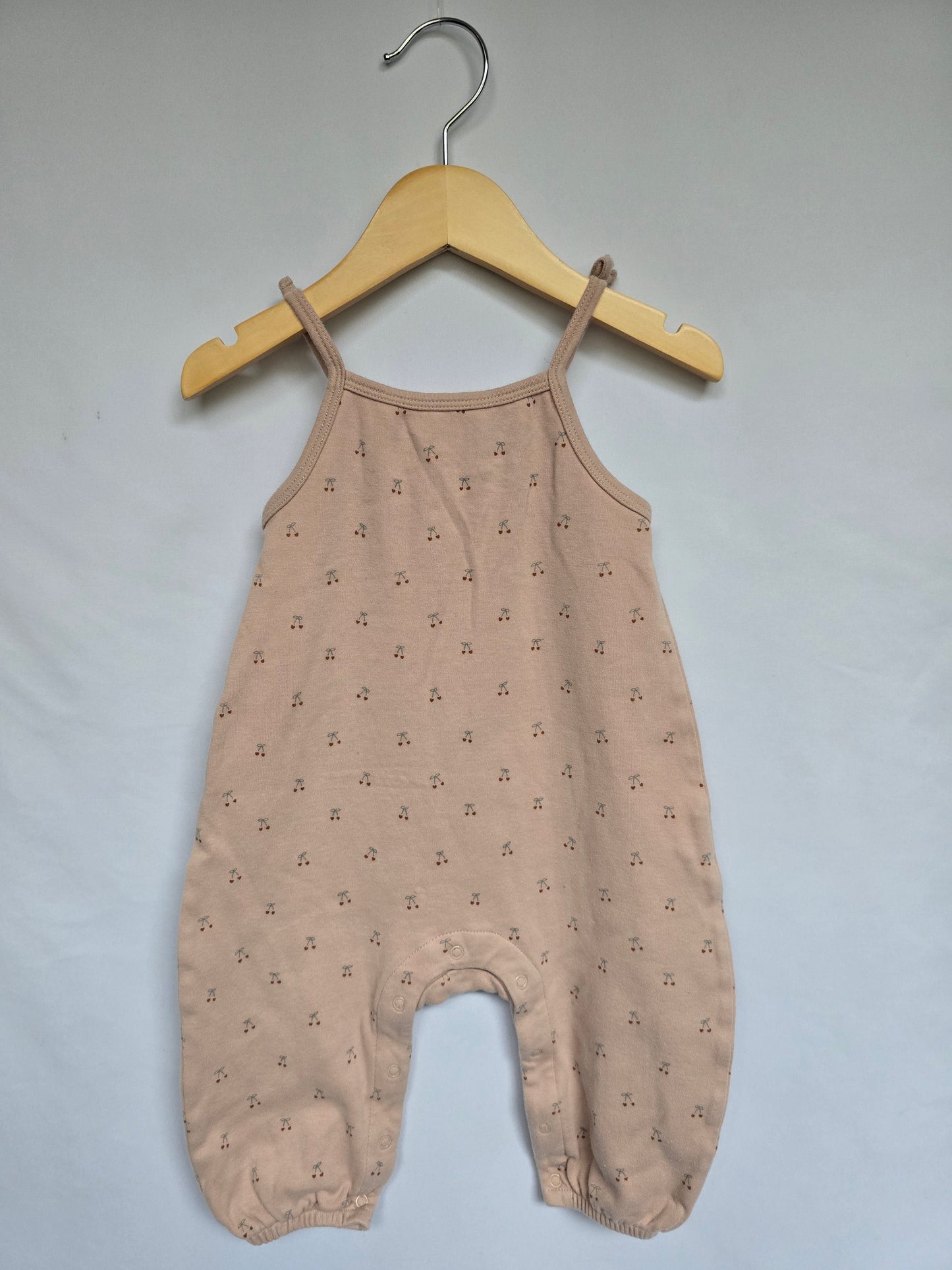 Quincy Mae Cherries Snap Romper • 6-12 months