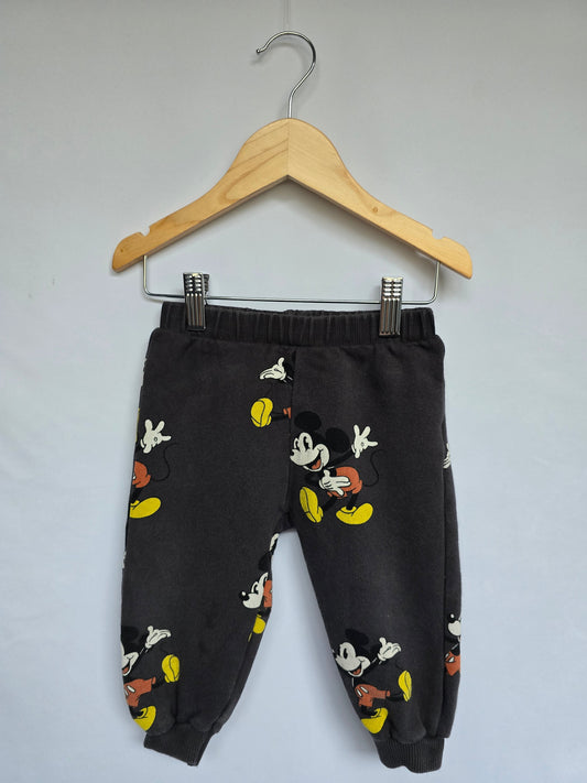 Zara Mickey Sweatpants *stain* • 18-24 months