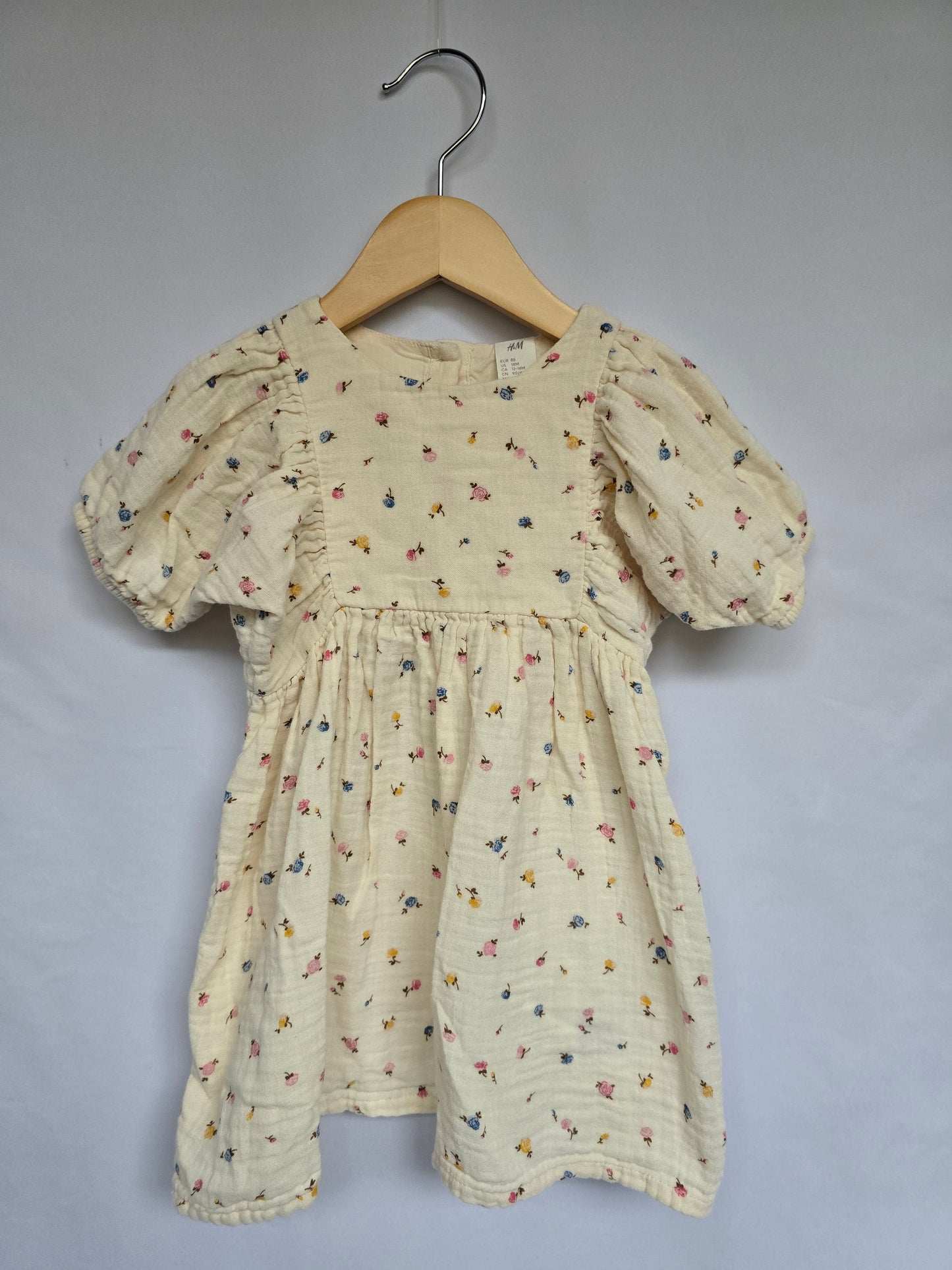 H&M Floral Cotton Dress • 12-18 months