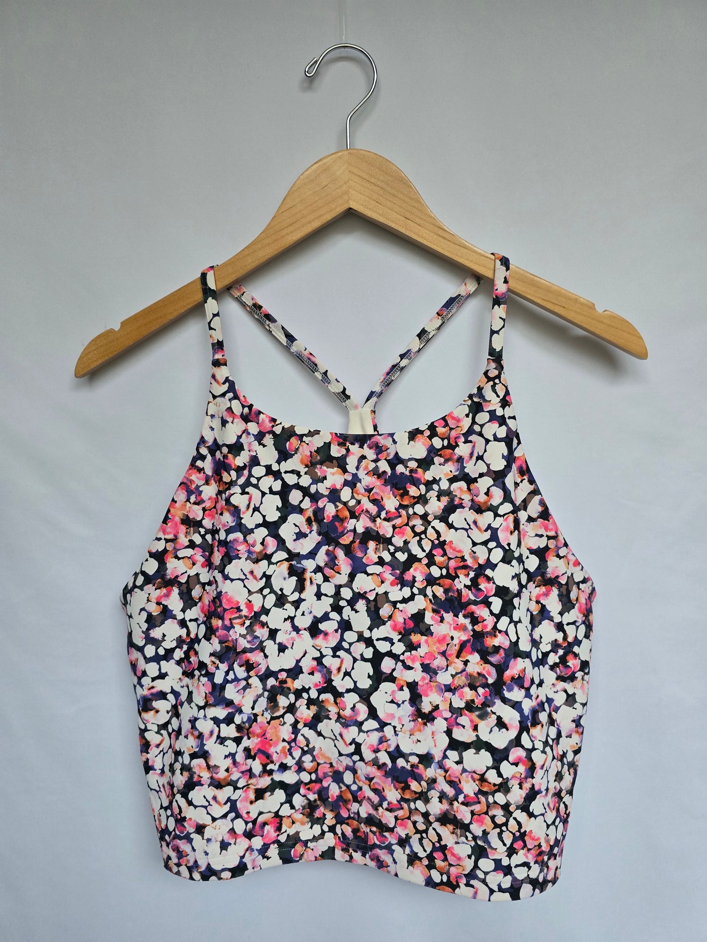 Old Navy Active Floral Y-Back Cropped Tank • X-Large
