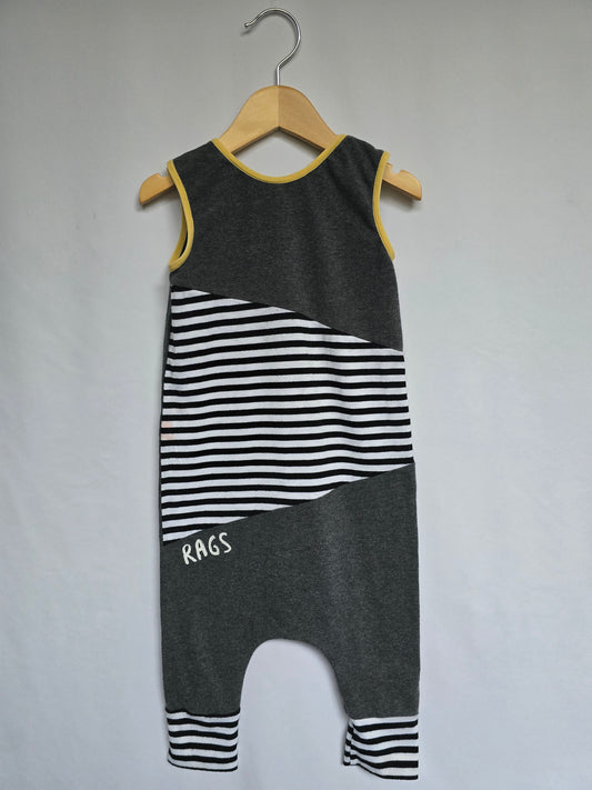 Rags Sriped Tank Romper • 3-4 years