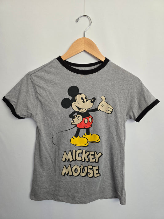 Disney Mickey & Friends Grey Graphic Tee • 8 years