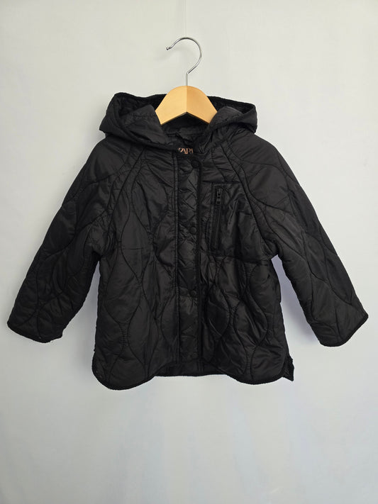 Zara Black Jacket • 4-5 years