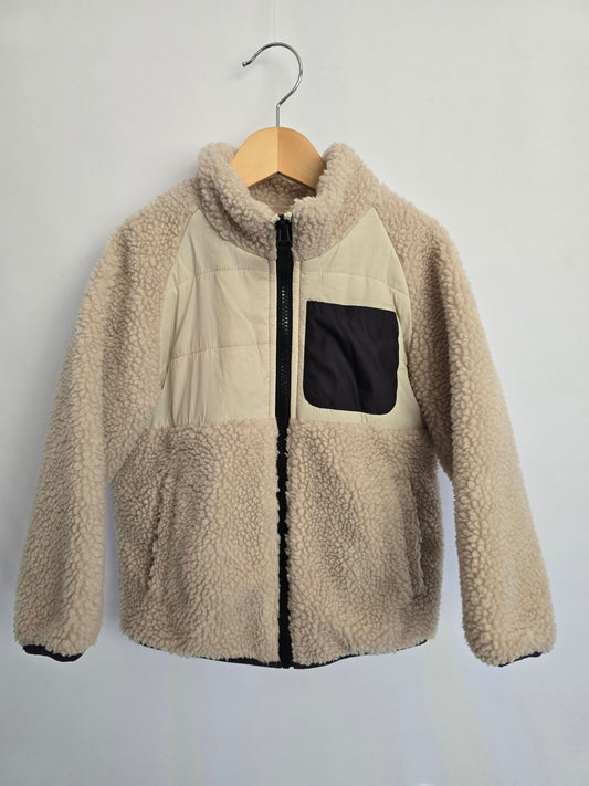 Zara Sherpa Teddy Jacket • 4-5 years