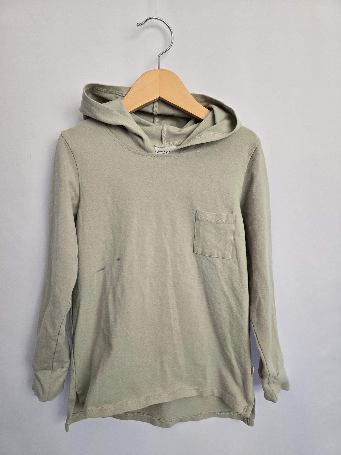Jax & Lennon Mint Hoodie *stains* • 4-5 years