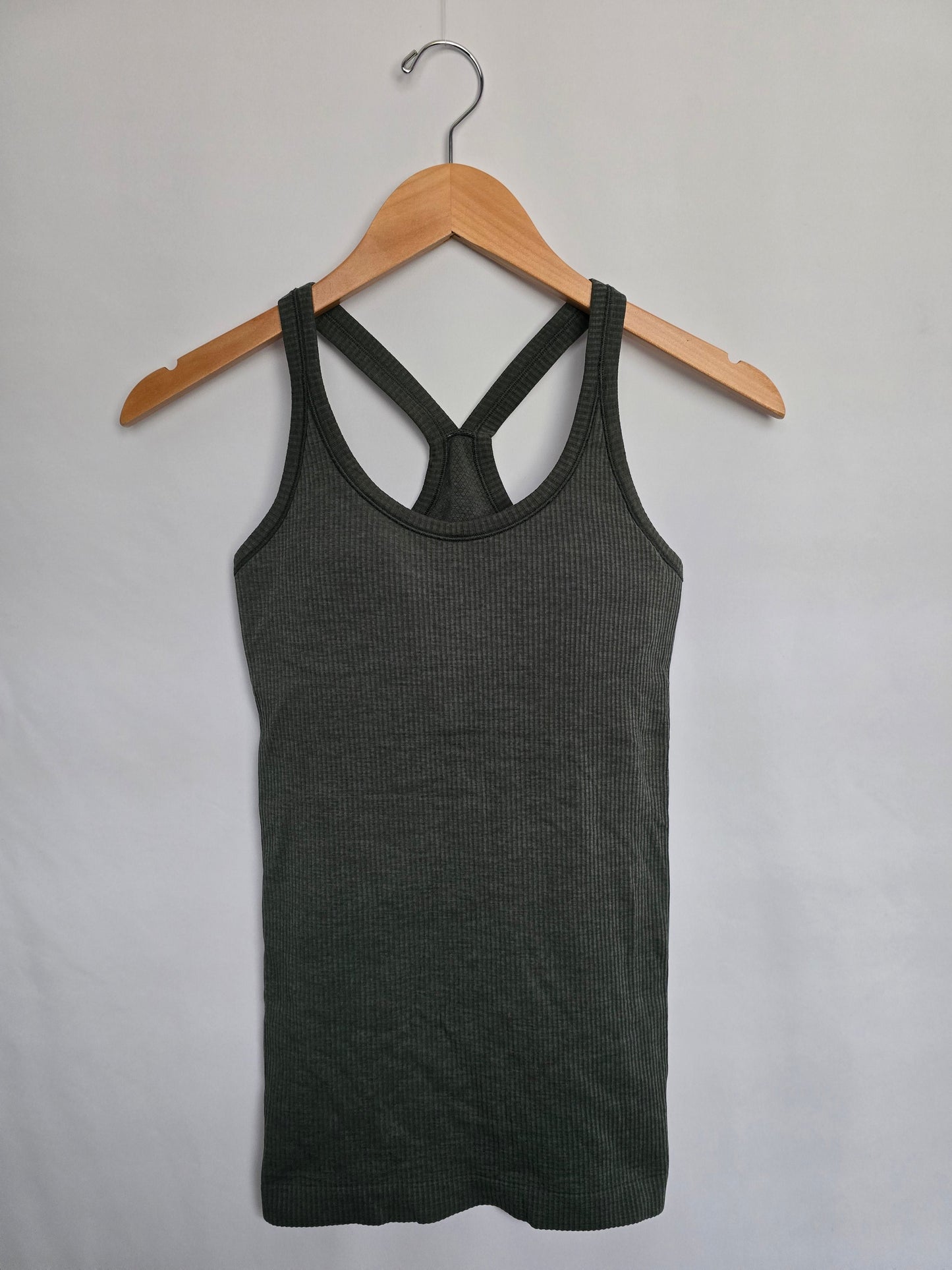 Lululemon Olive Green Ebb To Flow Tank • 4 Small