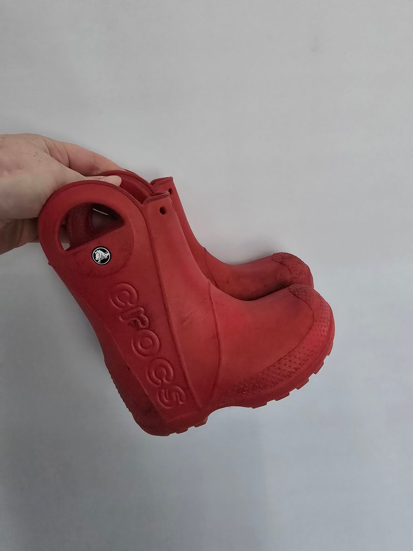 Crocs Red Rainboots • 8C