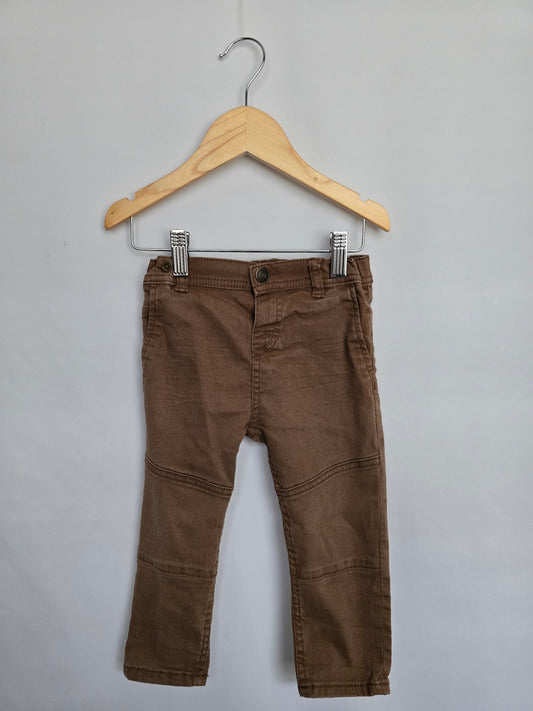 H&M Brown Khaki Pants • 12-18 months