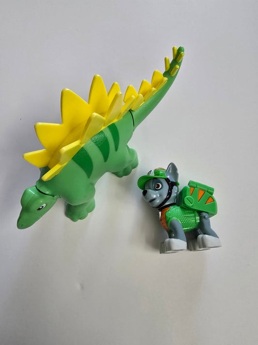 Paw Patrol Dino Rescue Rocky & Dinosaur Action Figure