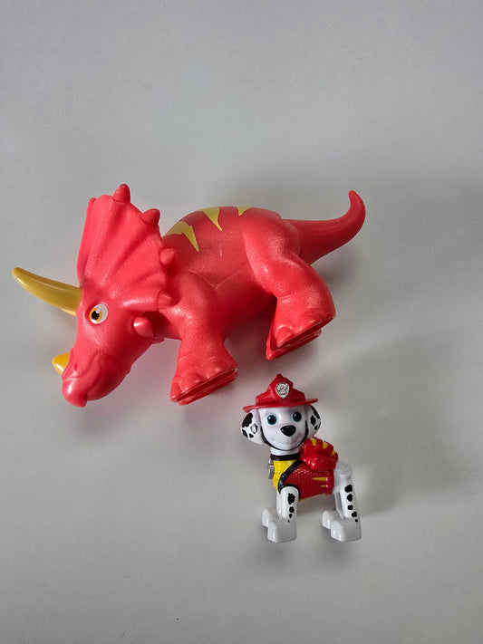 Paw Patrol Dino Rescue Marshall & Dinosaur Action Figure