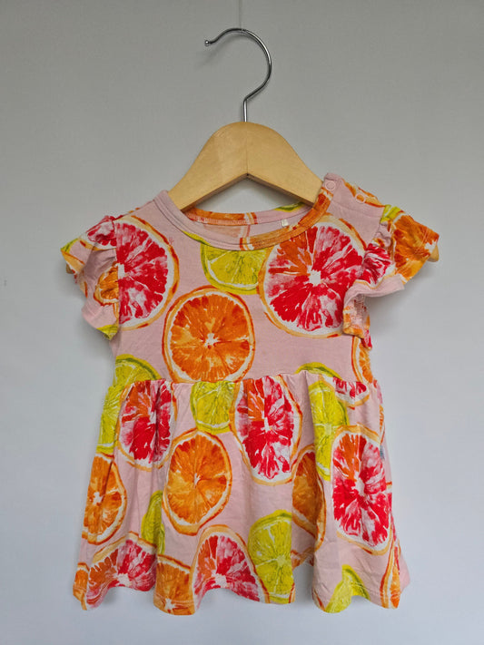 PLAY Posh Peanut Citrus Twirl Dress • 12-18 months
