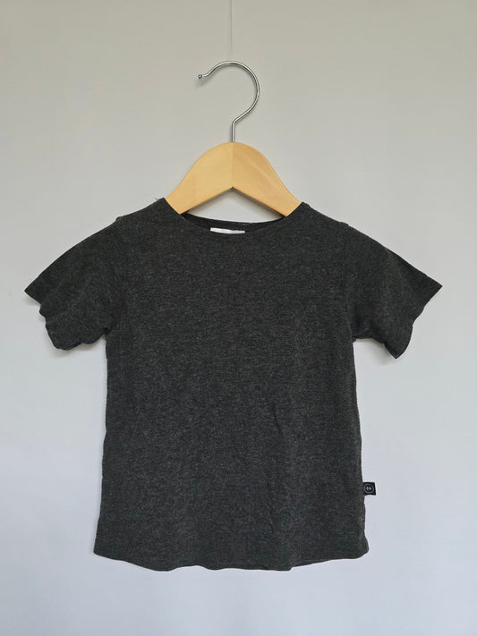 Haven Kids Dark Grey Basic Tee • 6-12 months