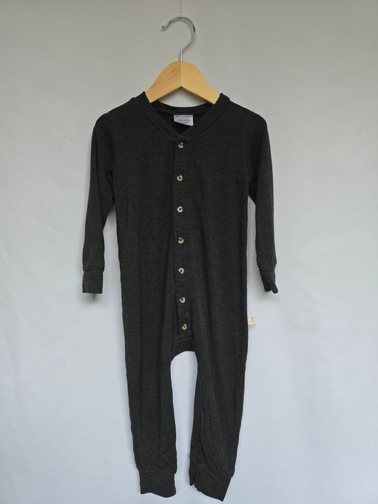 Jax & Lennon Dark Grey Terry Lounge Suit • 18-24 months