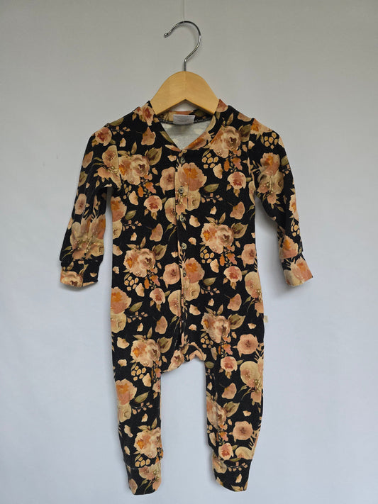 Jax & Lennon Moody Floral Lounge Suit • 6-12 months