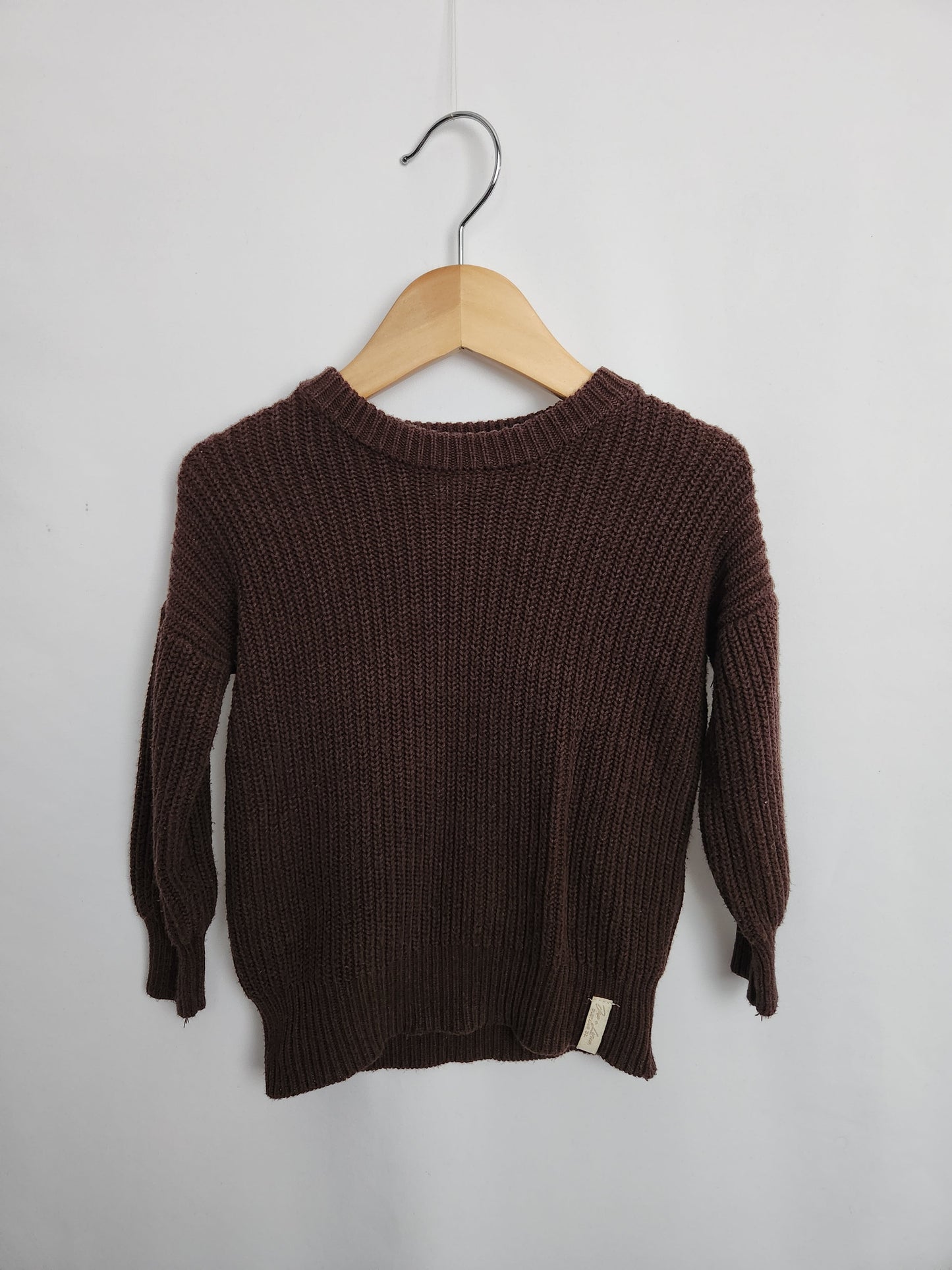 Jax & Lennon Chocolate Knit • 12-24 months