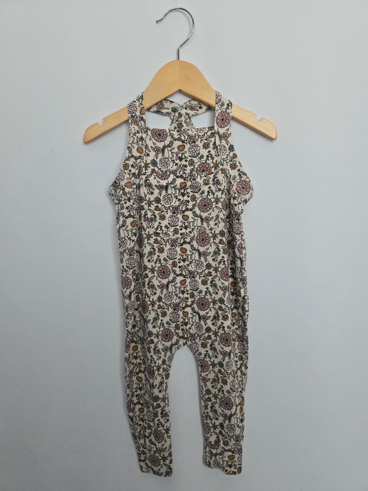 Jax & Lennon Floral Romperalls • 6-12 months