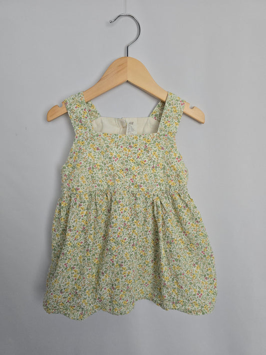 H&M Green Floral Twirl Tank • 4 years