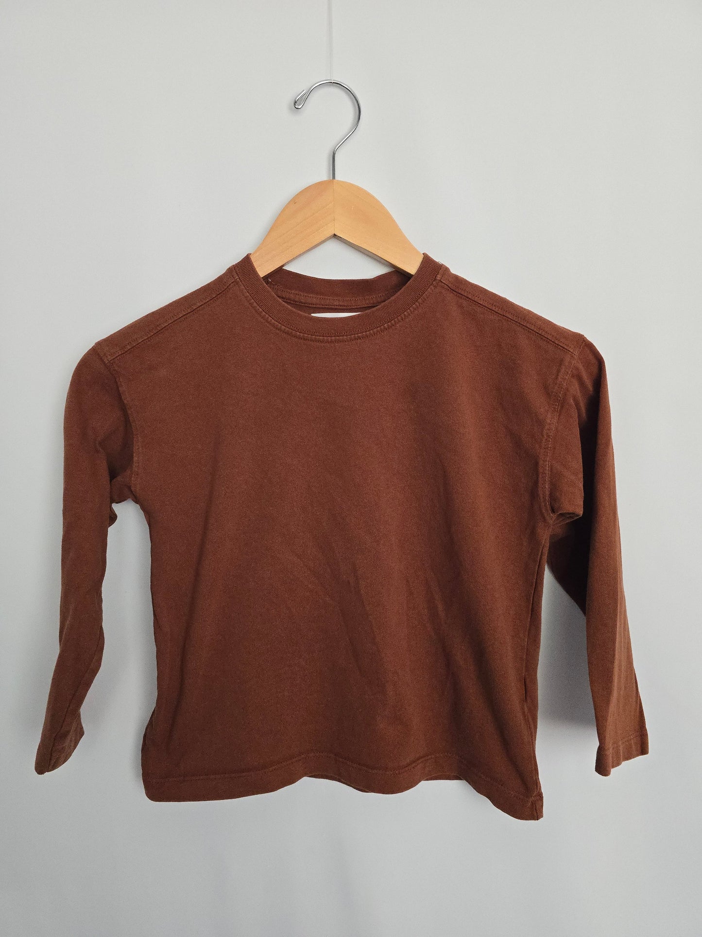Zara Chestnut Long Sleeve Shirt • 6-7 years