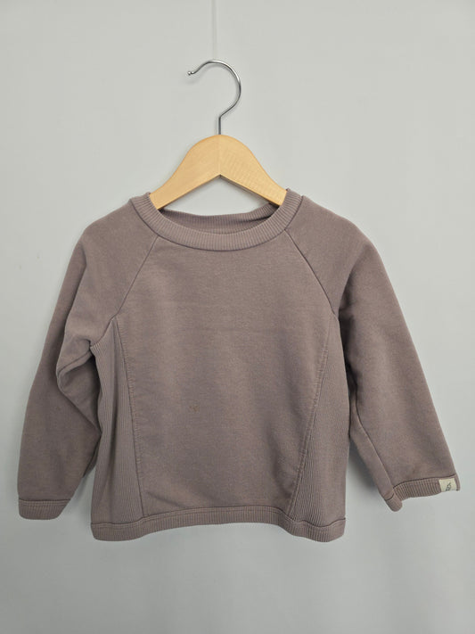 Easy Peasy Grey French Terry Crewneck • 3 years