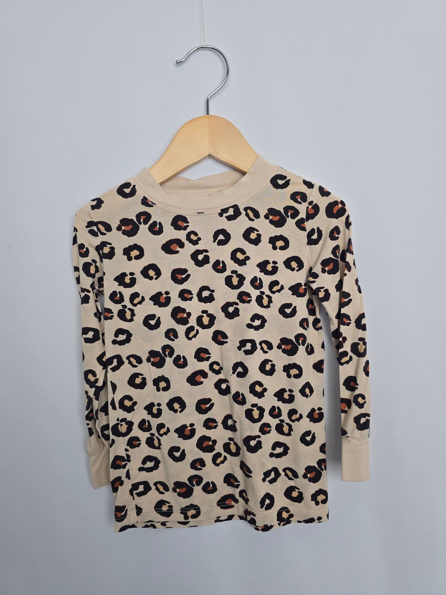 PLAY Bougie Baby Leopard Long Sleeve Shirt • 3 years