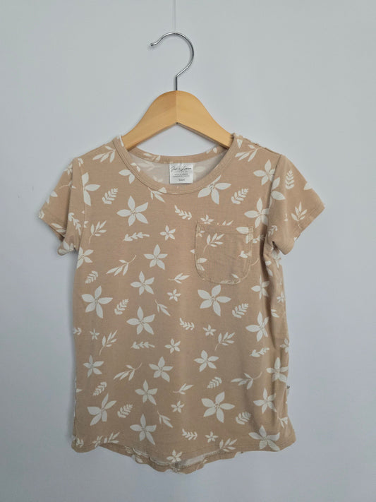 Jax & Lennon Flora Pocket T-shirt • 3-4 years