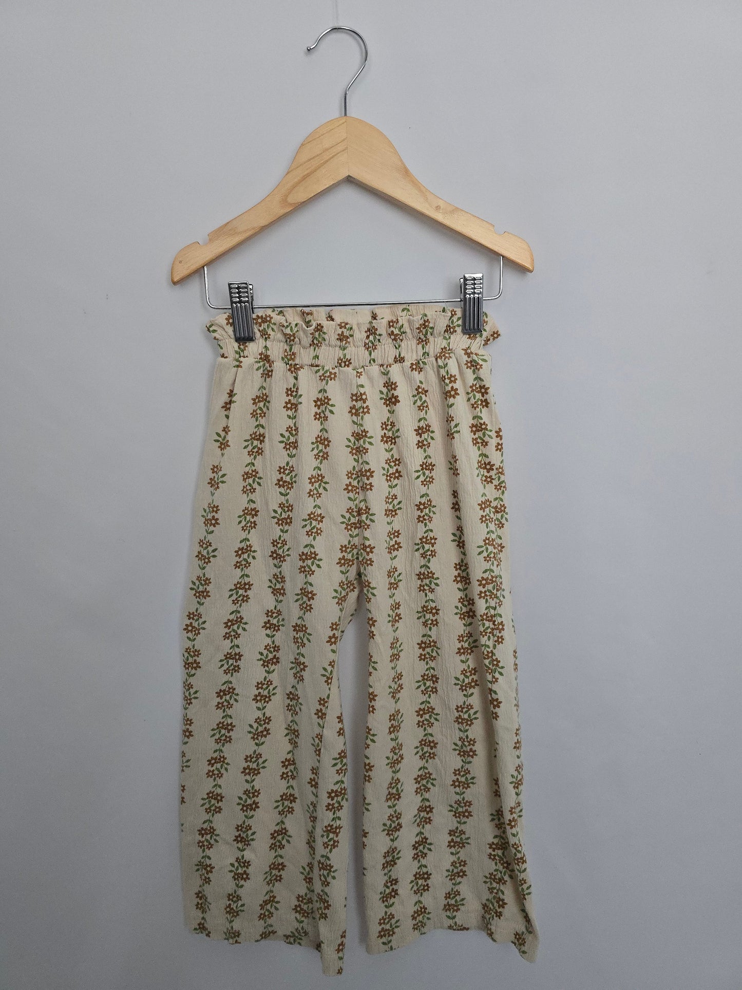 PL Kids Wide Leg Floral Pants • 4T