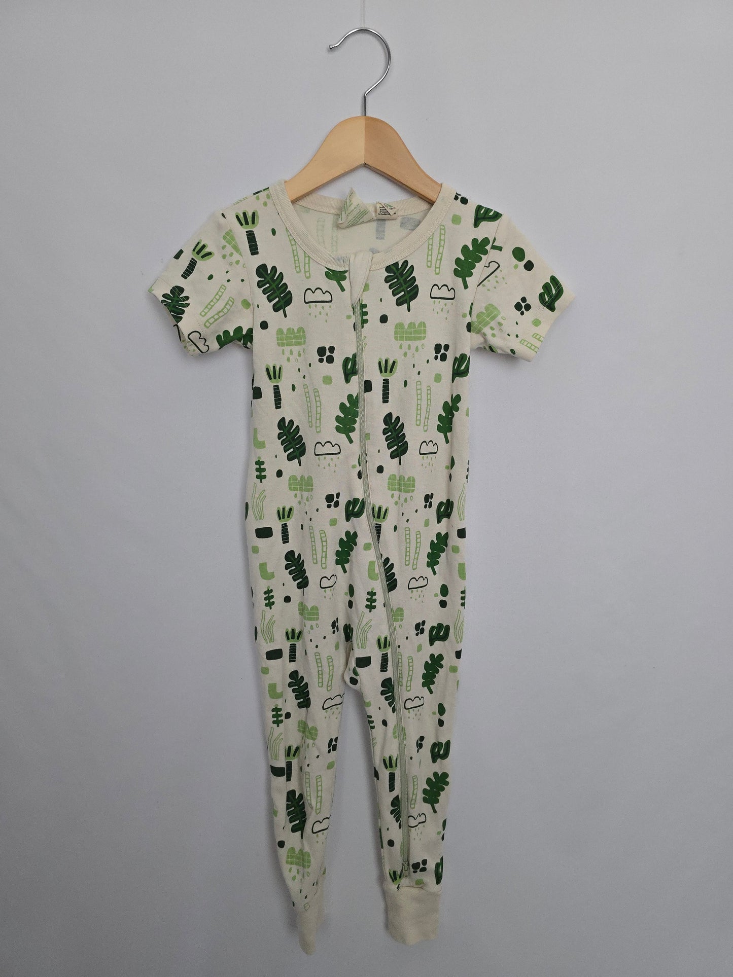 Parade Organics Bamboo Shoot Zip Romper  • 2T
