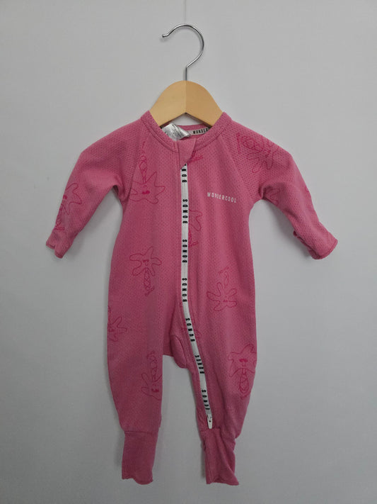 Bonds Pink Wondercool Suit • 0-3 months