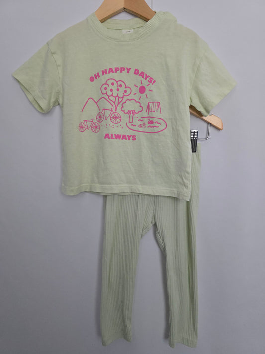 H&M Happy Days Tee & Leggings • 18-24 months