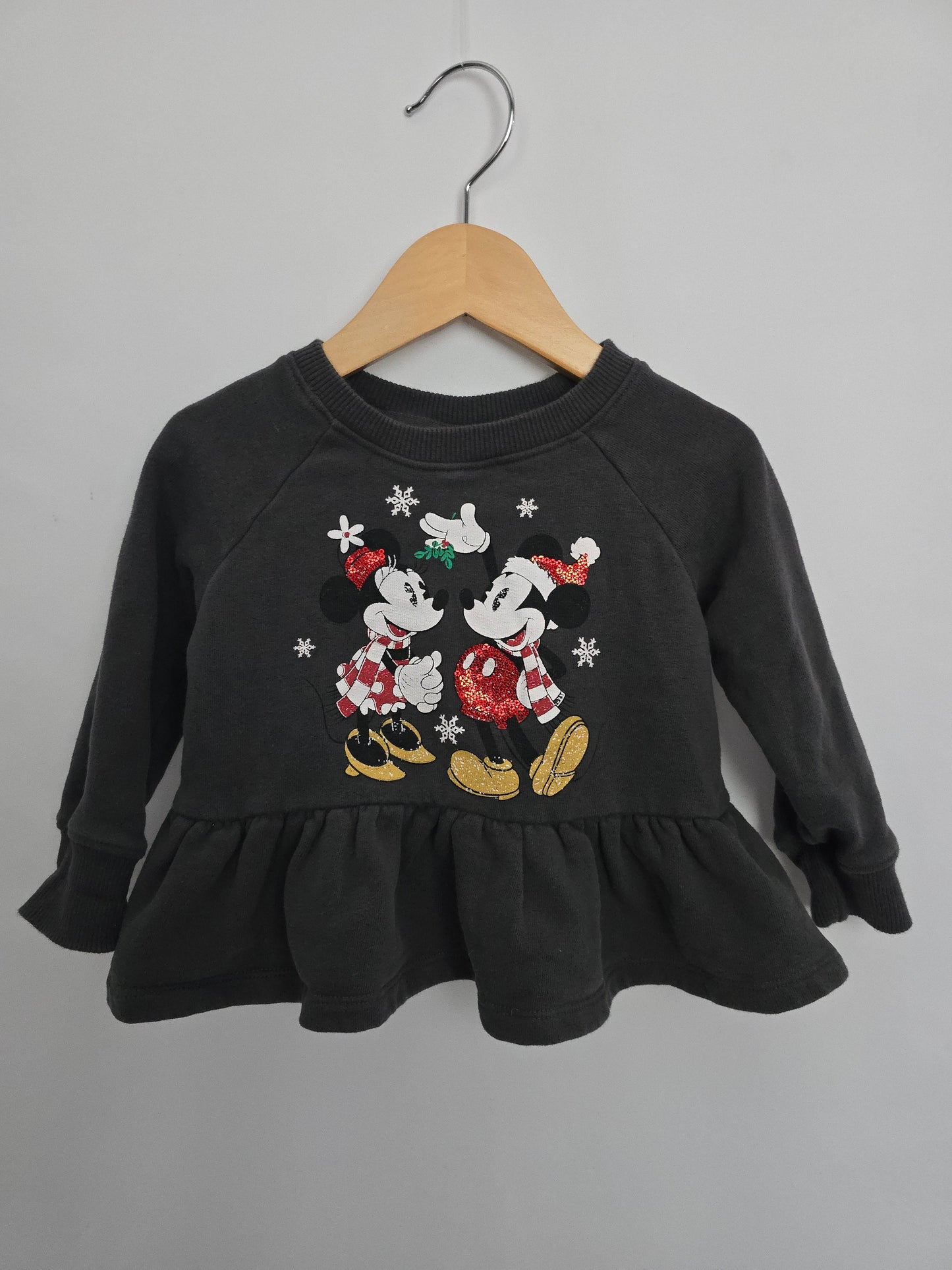Next Disney Peplum Sweatshirt • 18-24 months