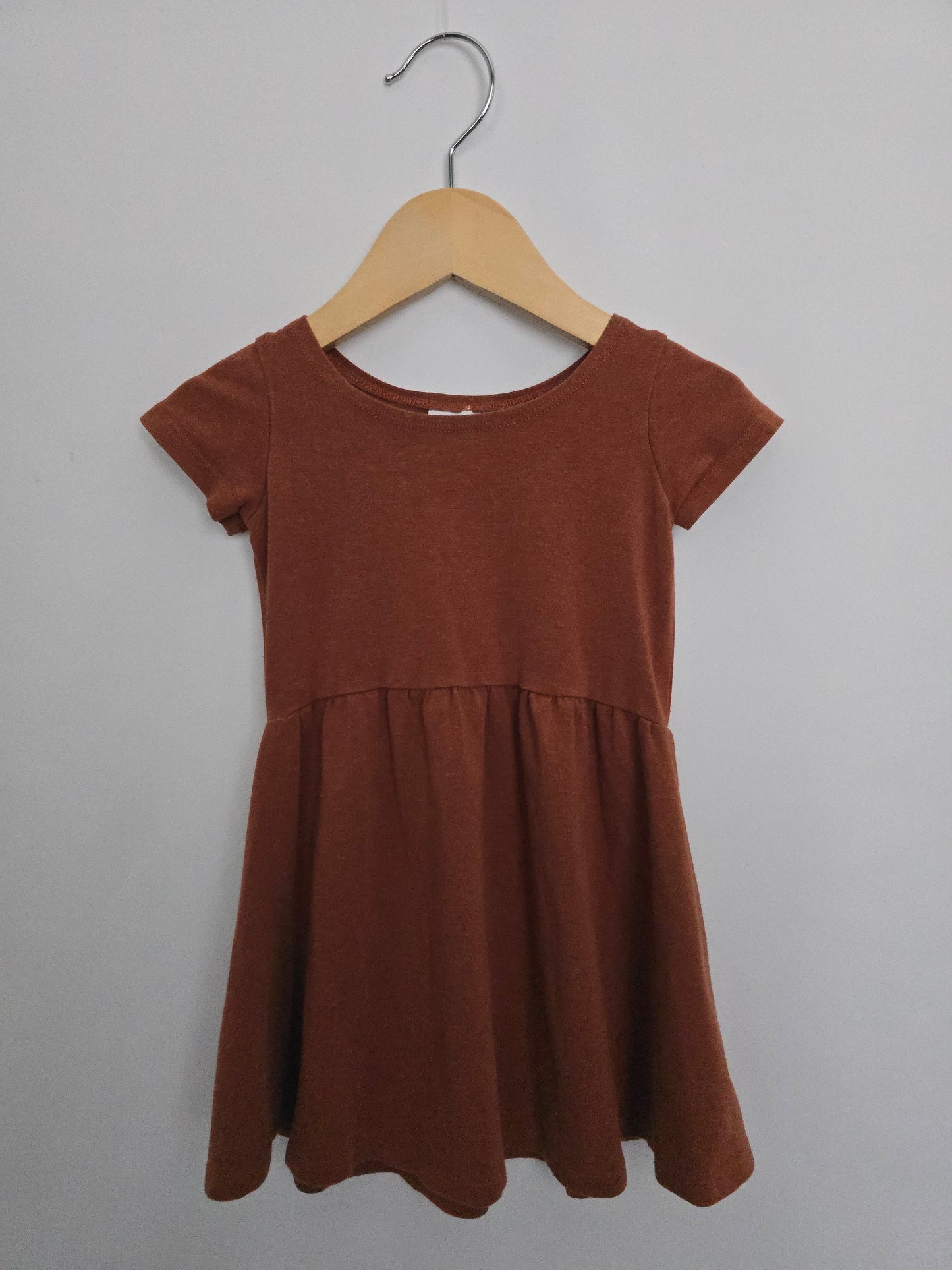Jax & Lennon Rustic Brown Twirl Dress • 18-24 months