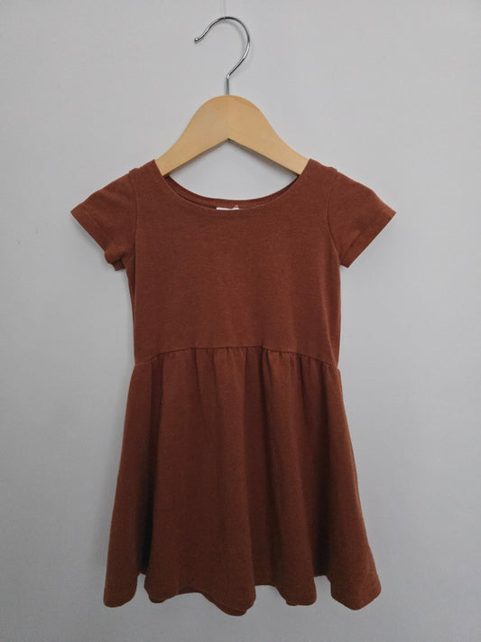 Jax & Lennon Rustic Brown Twirl Dress • 18-24 months