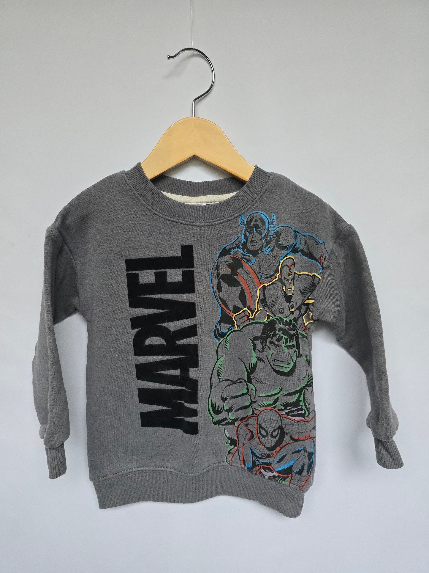 Marvel Grey Sweatshirt • 3T