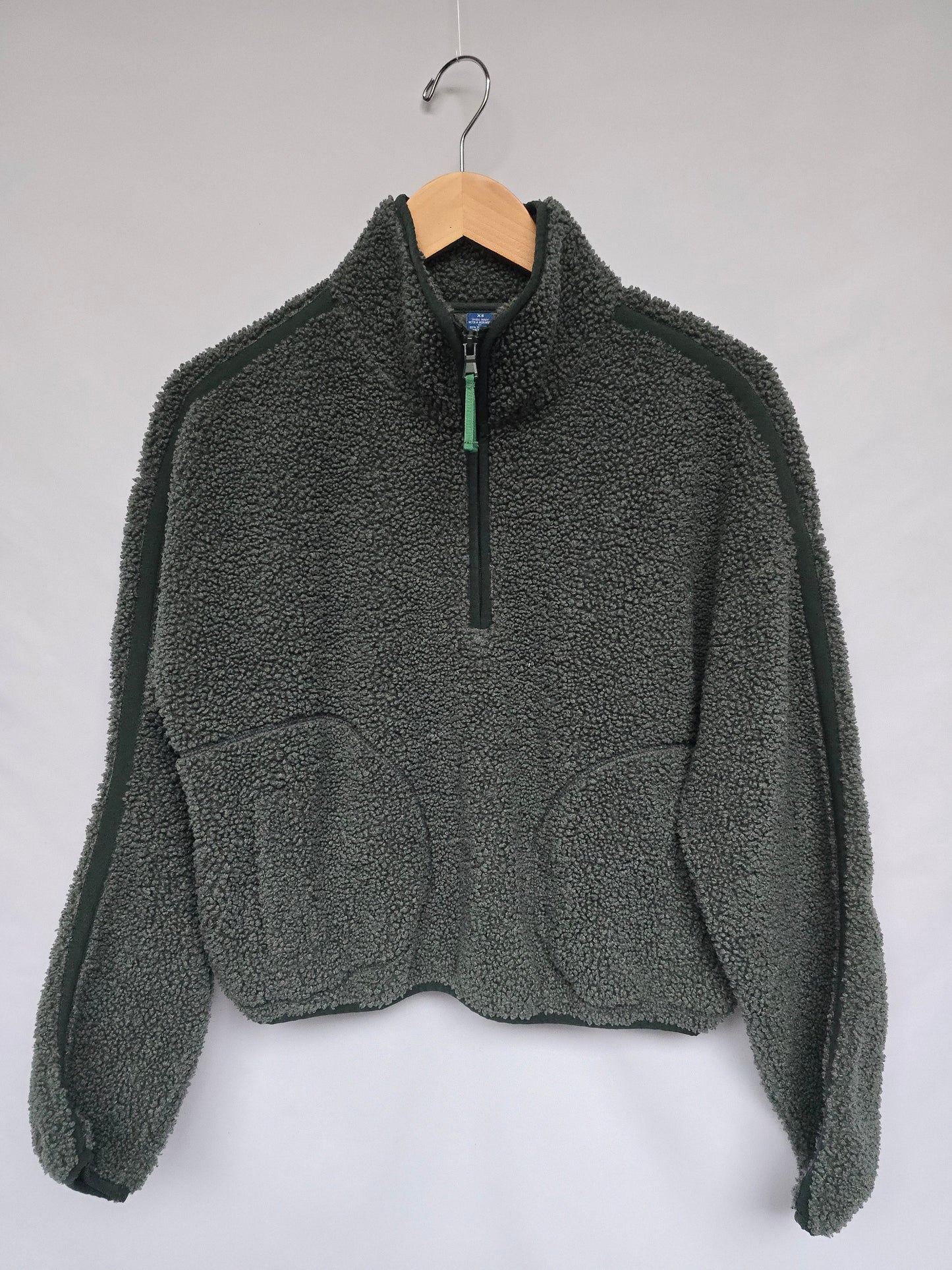 Old Navy Grey Sherpa 1/2 Zip Pullover • X-Small