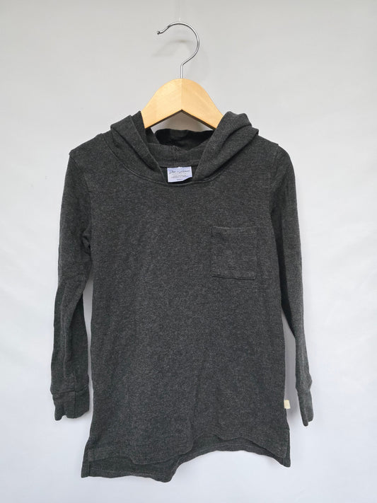 Jax & Lennon Charcoal Terry Hoodie • 3-4 years