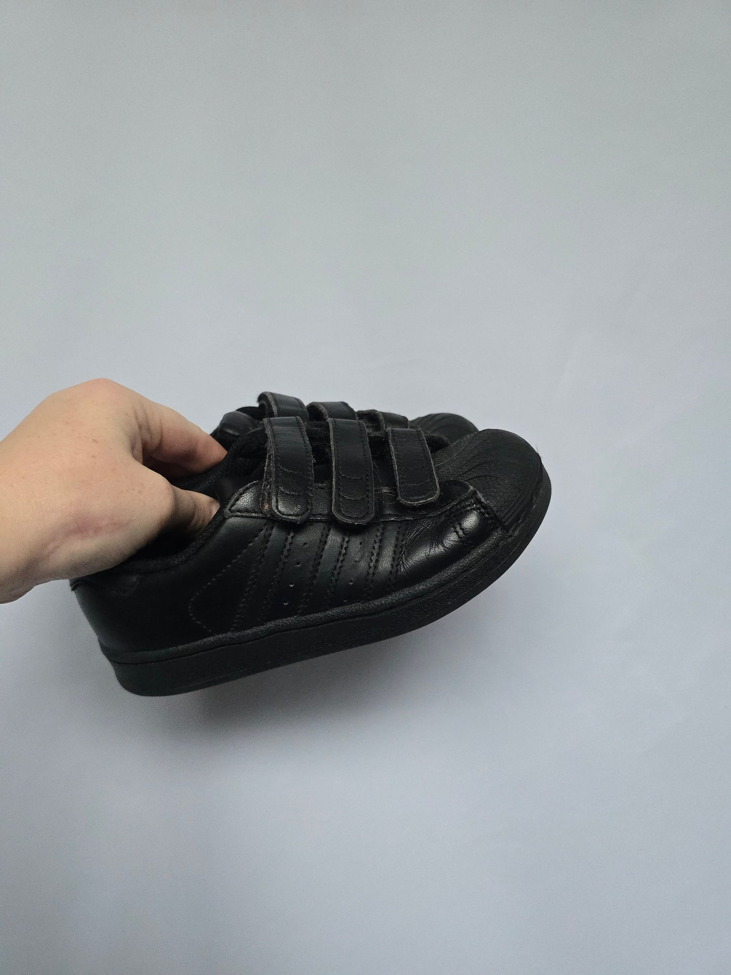 Adidas Black Velcro Sneakers • 12C