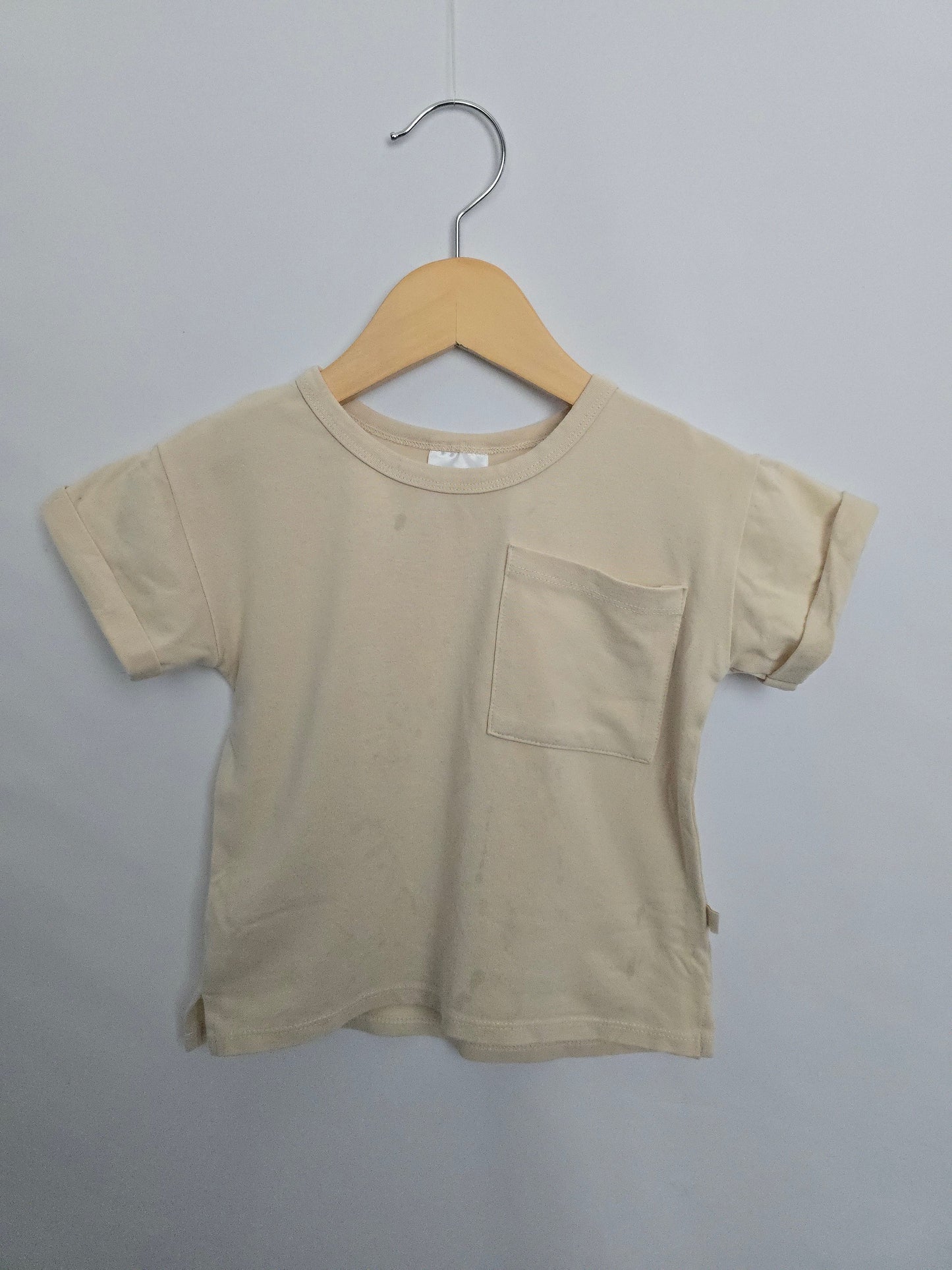 PLAY Jax & Lennon Cream Boxy Tee • 6-12 months