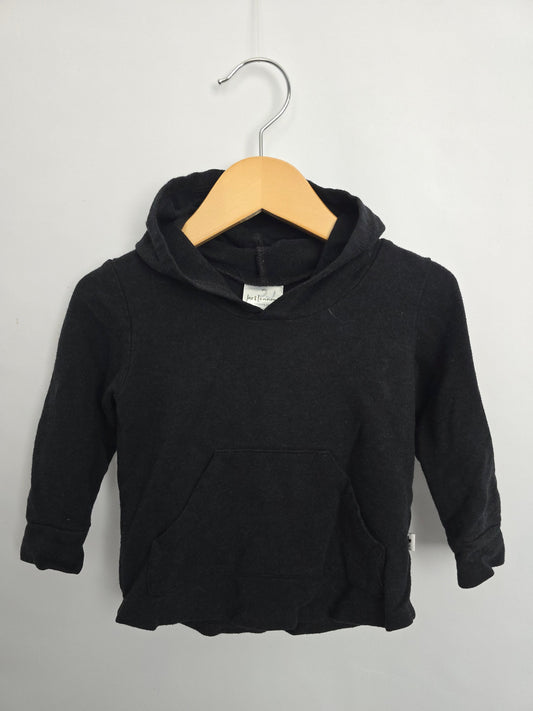 Jax & Lennon Black Terry Hoodie • 6-12 months
