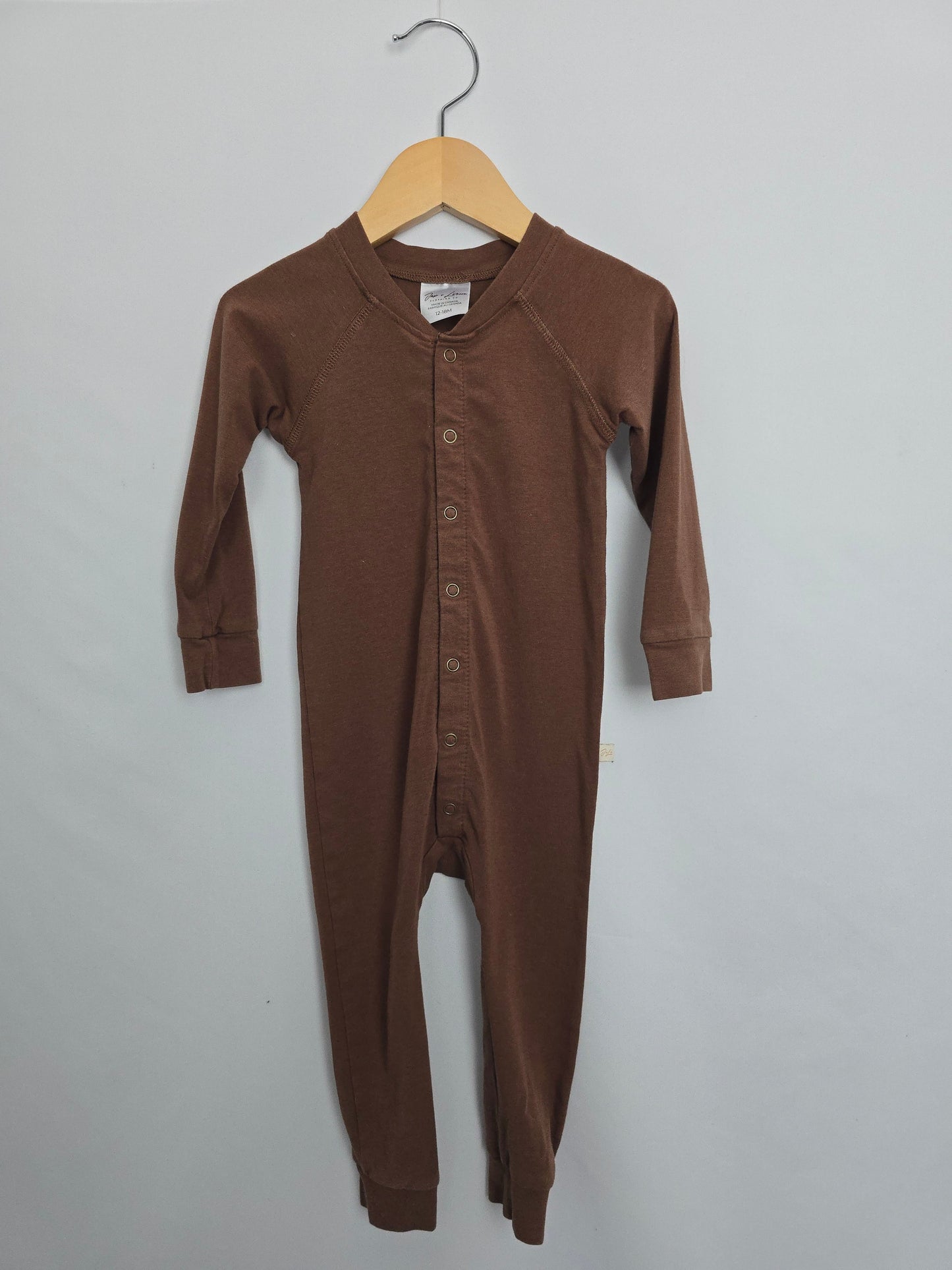 Jax & Lennon Cocoa Brown Lounge Suit • 12-18 months