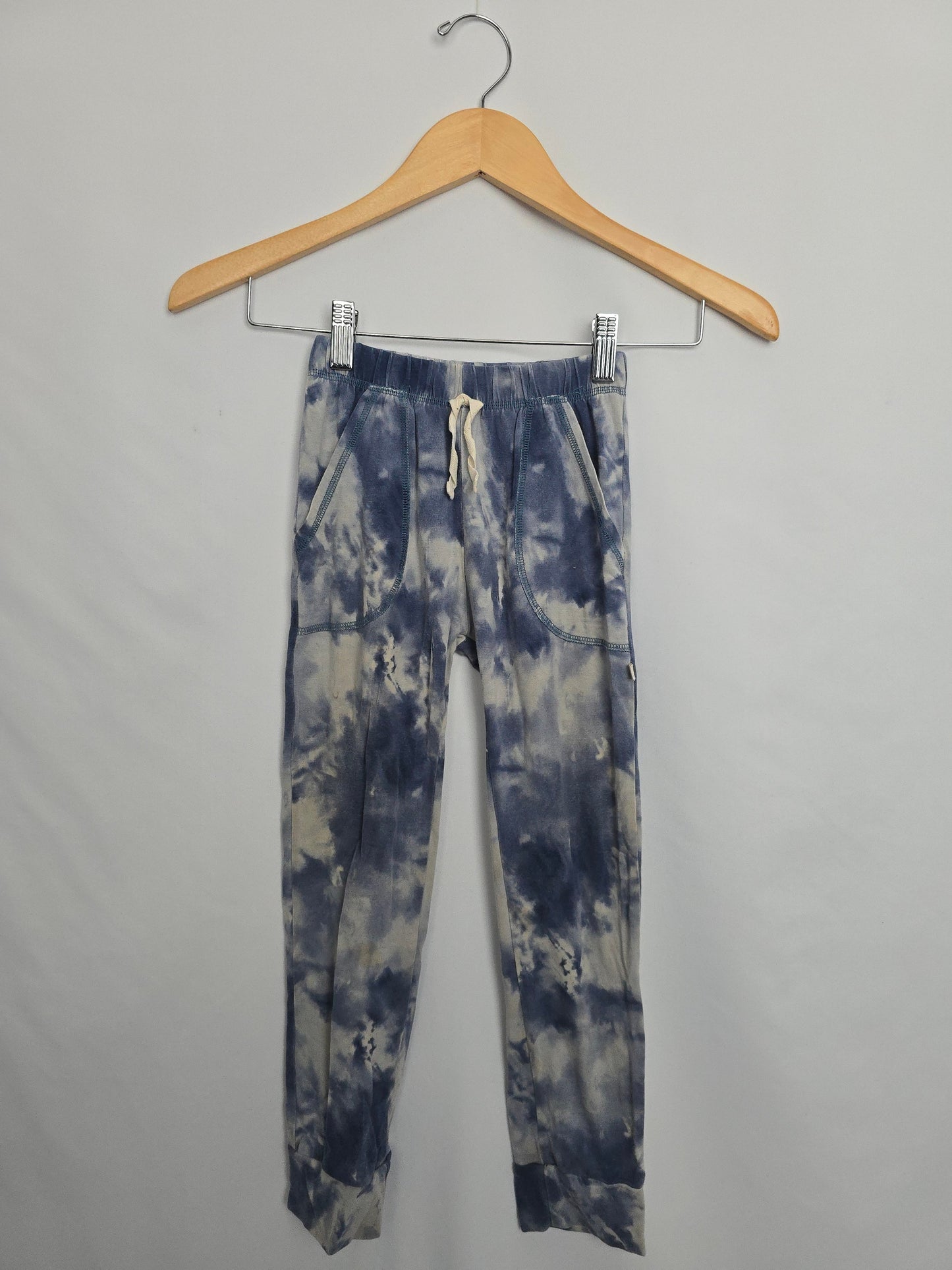 PLAY Jax & Lennon Blue Tie Dye Lounge Pants • Youth Small 7-8 years