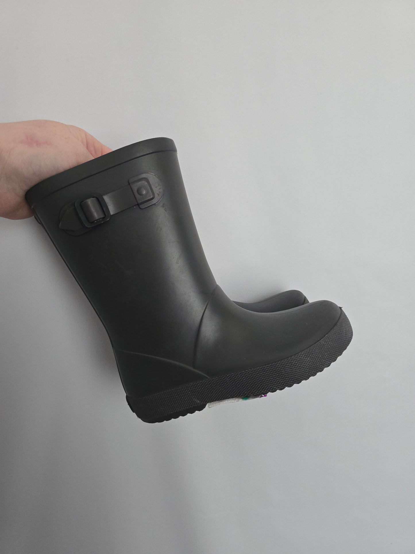 Igor Grey Buckle Rain Boots • 9C