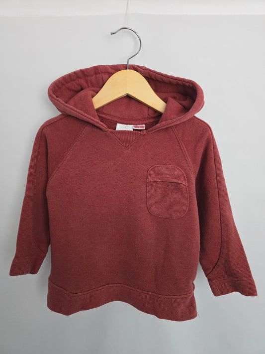 Zara Rust Hoodie • 2-3 years