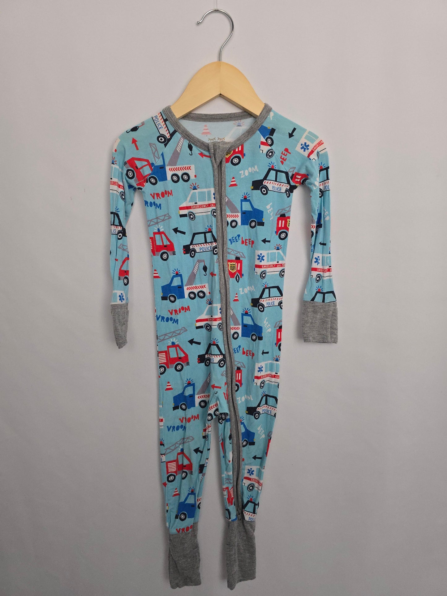 Little Sleepies Emergency Vehicles Zippy • 12-18 months