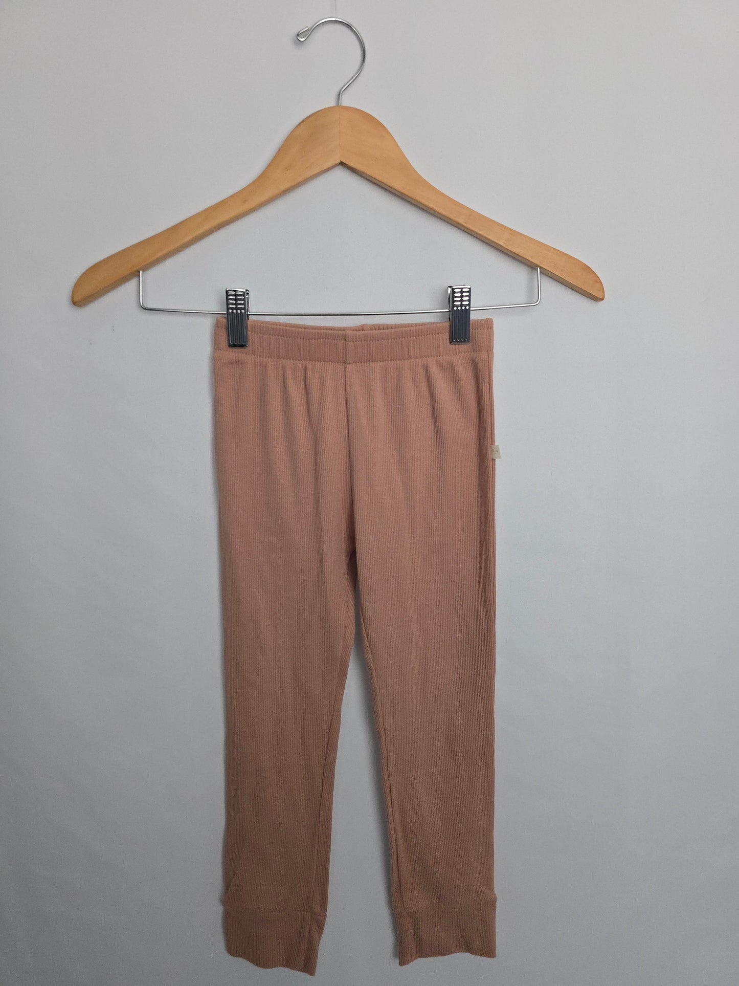 Jax & Lennon Ribbed Driftwood Joggers • 4-5 years