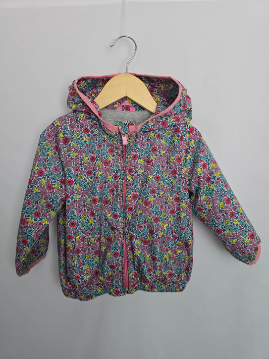 Baby Gap Floral Lined Windbreaker • 2 years