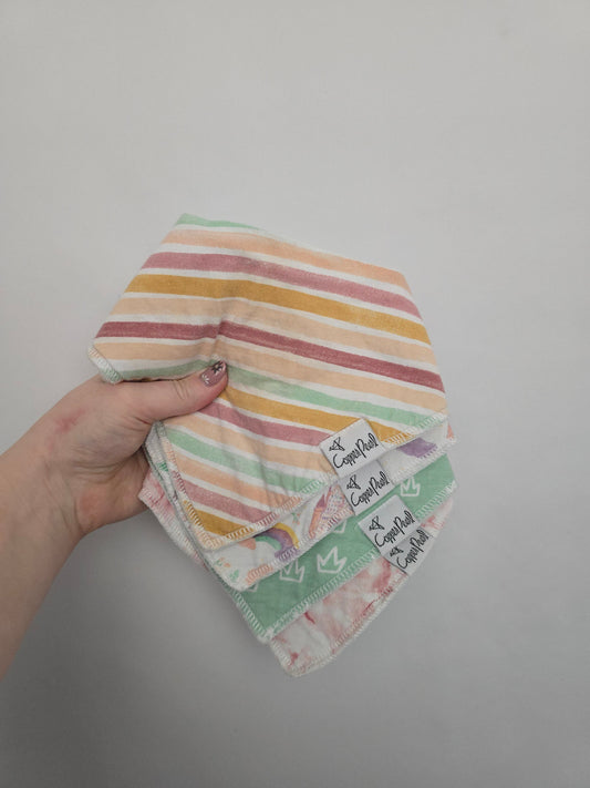 Copper Pearl 4 Pack Bibs • 0-12 months