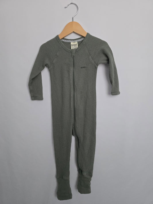 Bonds Sage Waffle Wondersuit • 12-18 months