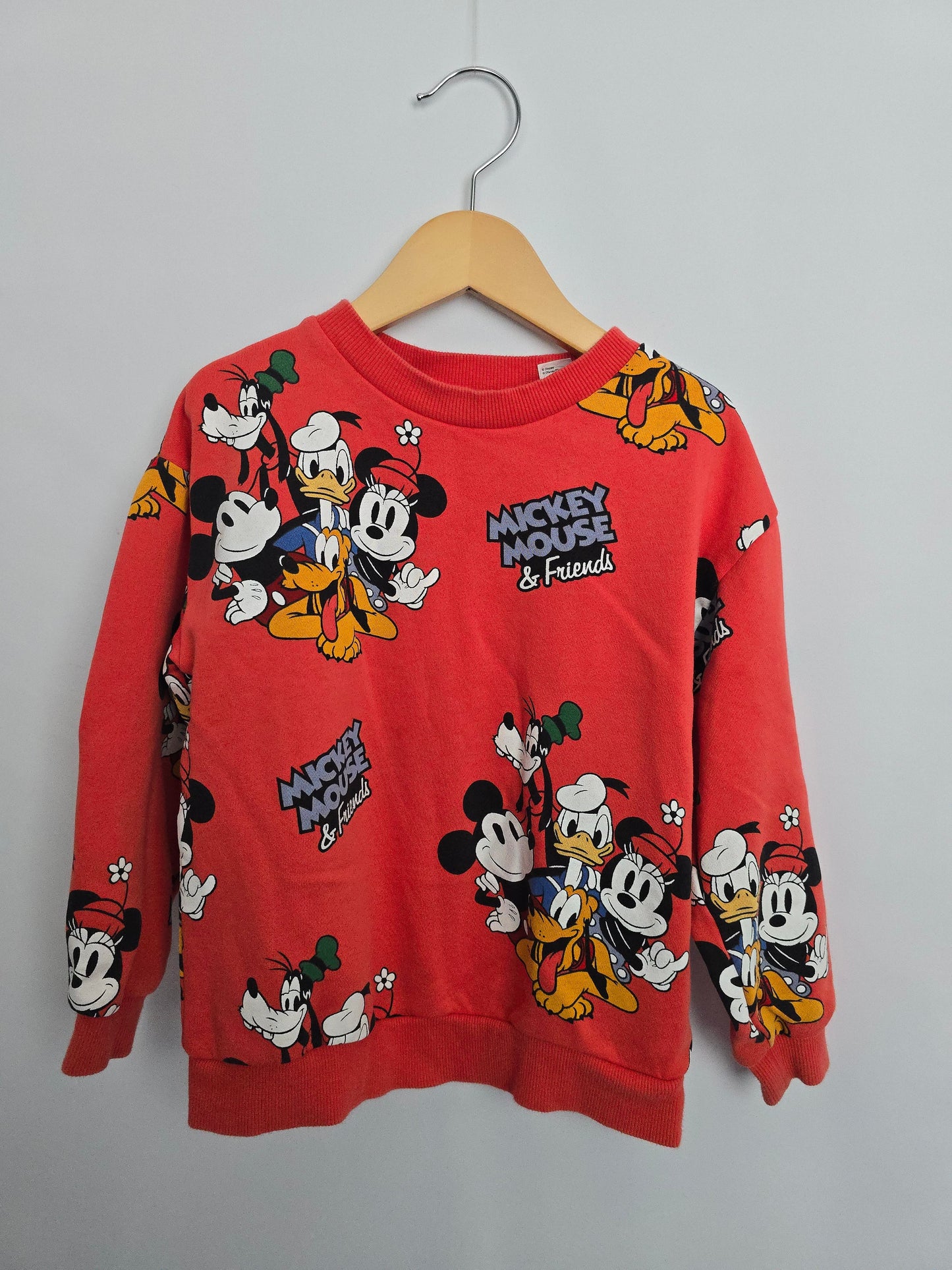 H&M Mickey & Friends Sweatshirt • 4-6 years