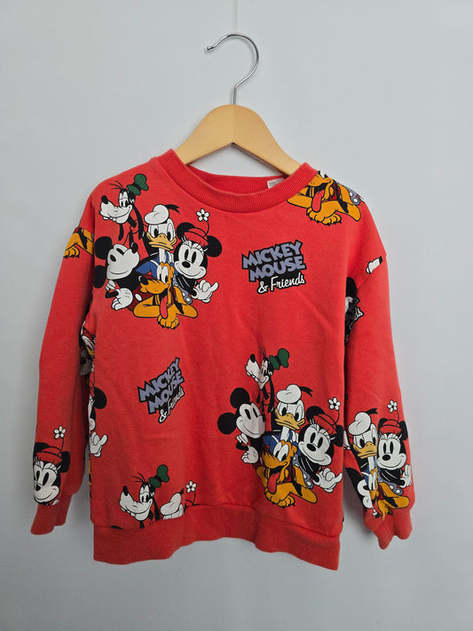 H&M Mickey & Friends Sweatshirt • 4-6 years