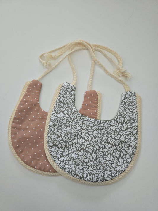 2 Pack Boho Tie Up Bibs (2)